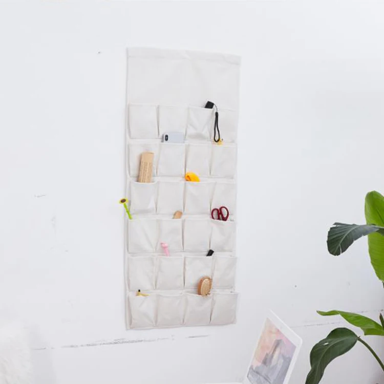 Custom Embroidered 24 Pockets Christmas Countdown Advent Calendar Sublimation Blank Hanging Canvas Wall Storage Organizer Bag