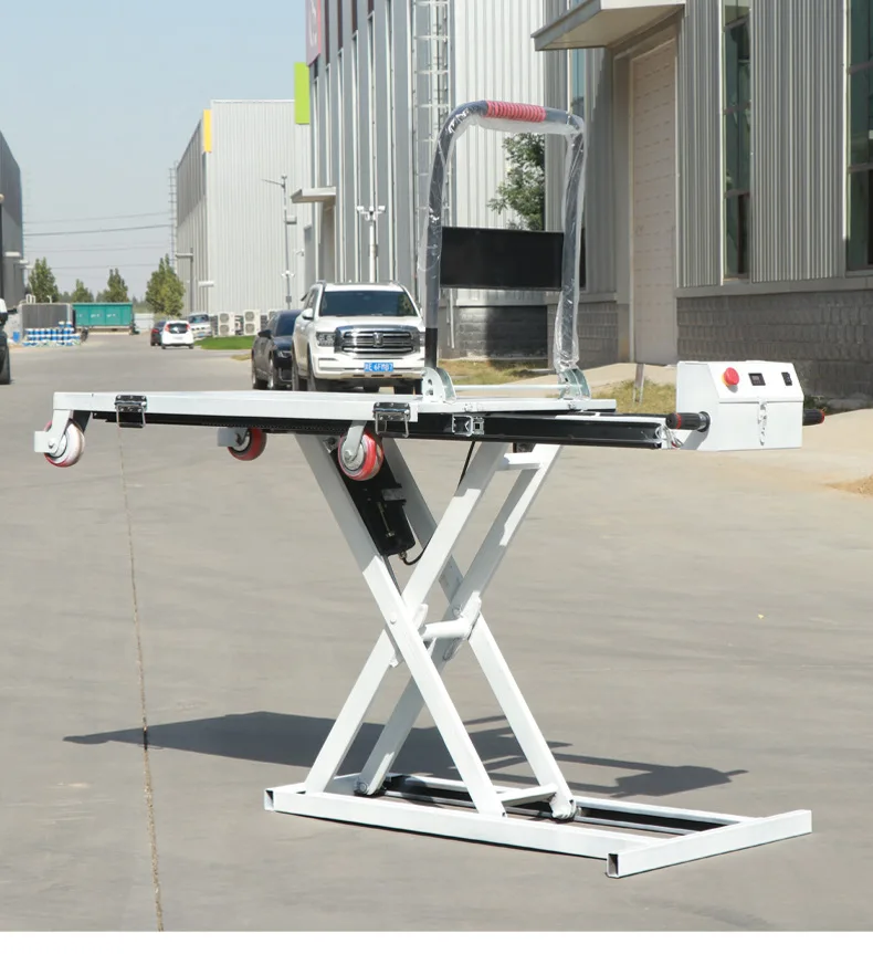 hydraulic lifting platform trolley hydraulic lifting electric platform trolley for goods delivery used with truck