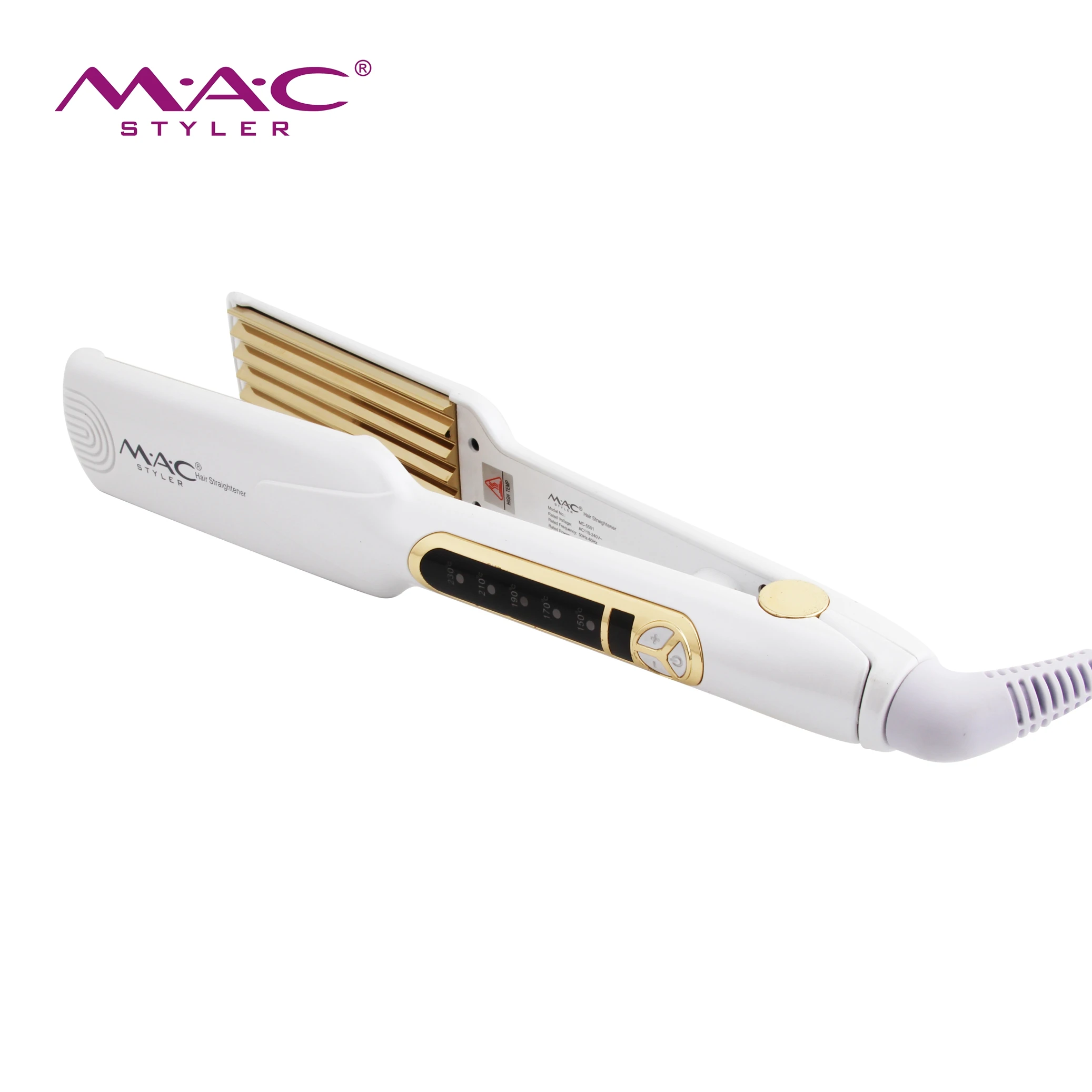 Professional Salon Hair Wave Irons Hair Crimper Irons Curl Corn Hair Straightener Wholesale