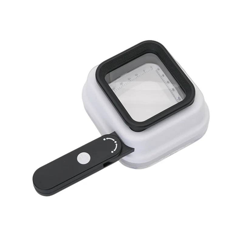 TH 8016 Electric Adjust Magnification Handheld Magnifying Glass Led With Scale (1600543490268)