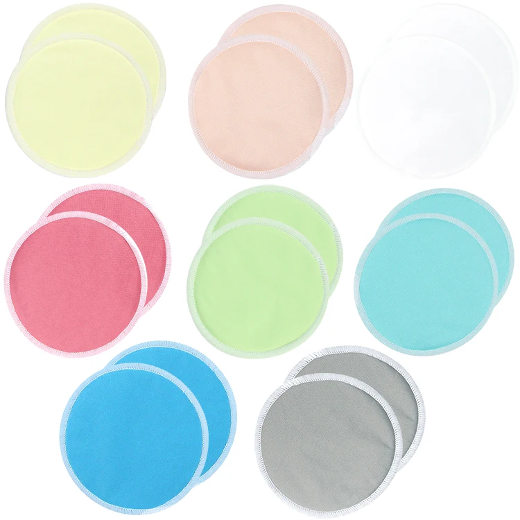 
Reusable Nursing Breast Pads Washable Soft Absorbent Baby Breastfeeding Waterproof Breast Pads Pure cotton 