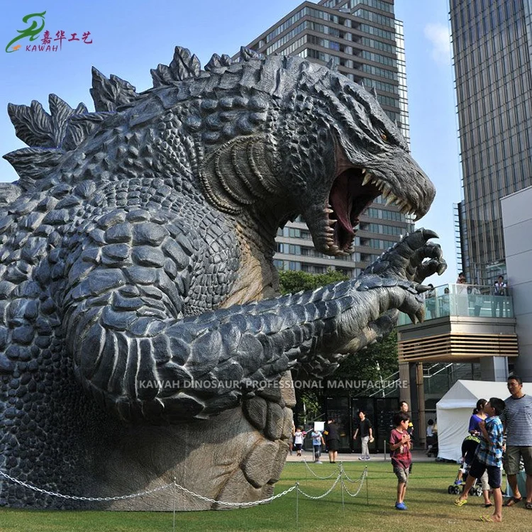 Customize Large Godzilla Statue Simulation Animal Godzilla Model Monsters King for Public Park Show