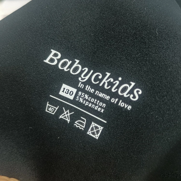 Custom Heat Transfer Neck label Clothing Brand Label Flat T-shirt Heat Transfer Printing Label
