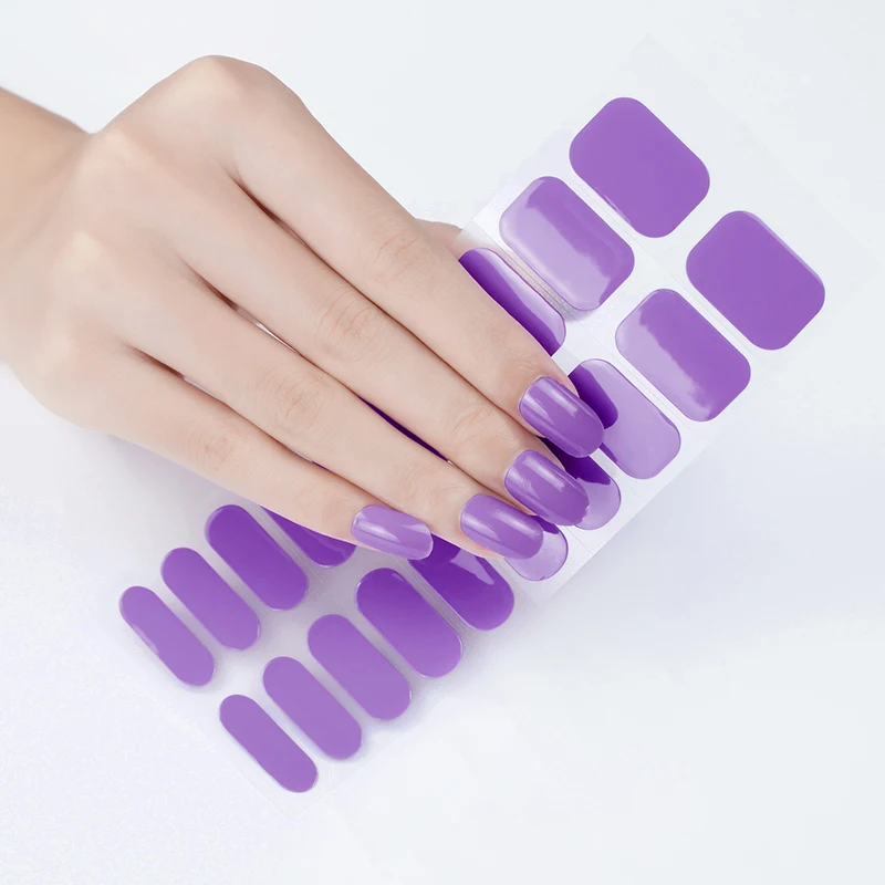 New Arrival Factory Price Uv gel Chameleon UV Gel Nail Art Wraps Semi Cured Gel Varnish Nail Polish Stickers With Light