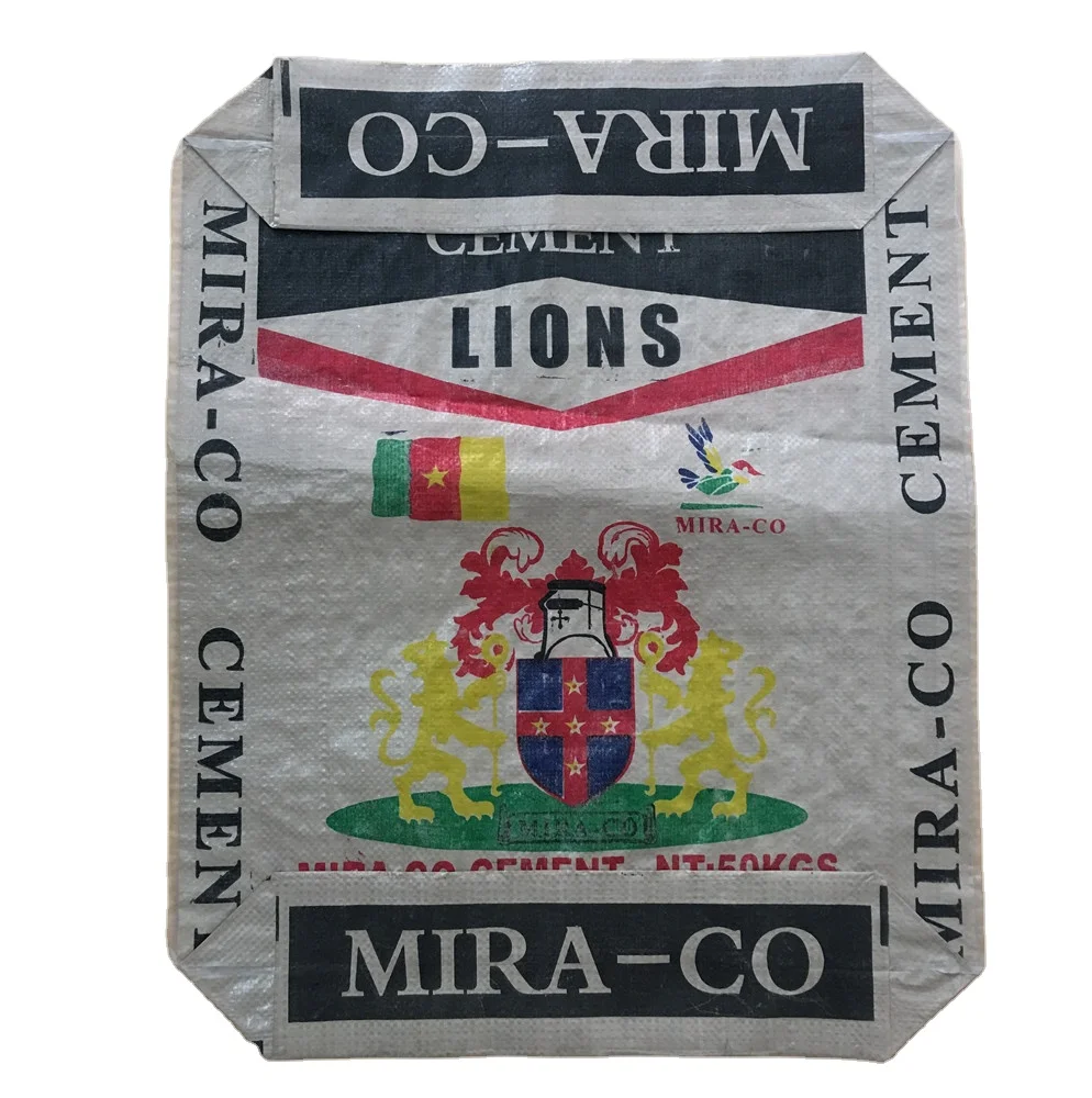 10kg 20kg ordinary portland pcb lafarge cement PP bags for sale plastic square bottom bags for packaging