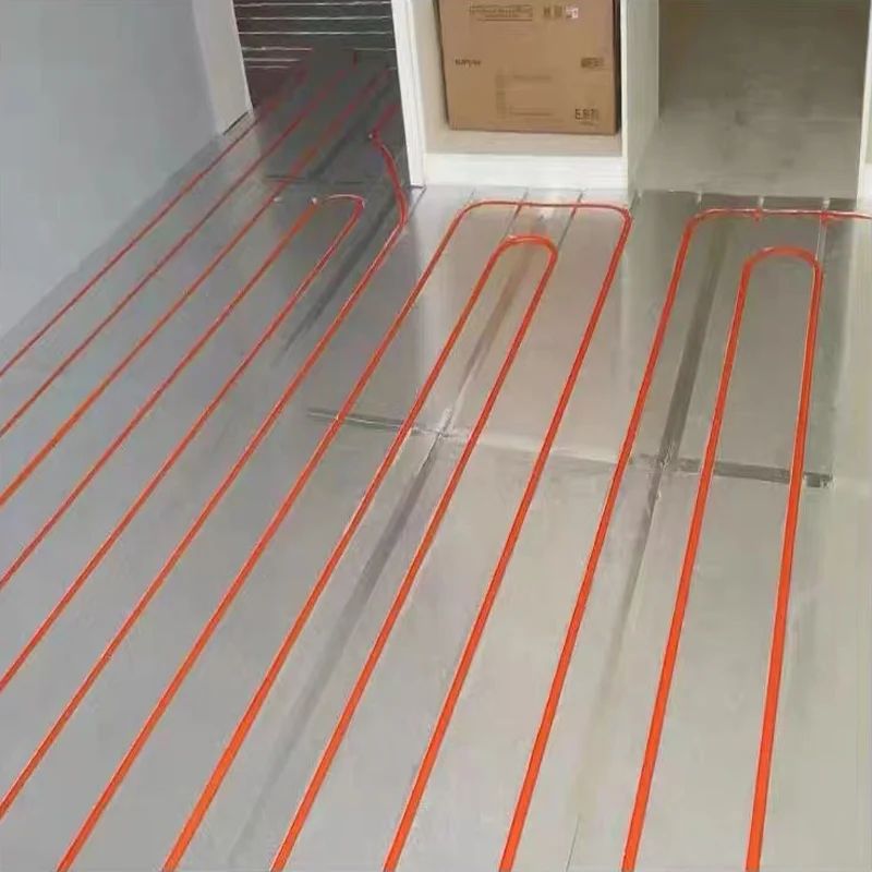 Xps Under Floor Heating Panels With Aluminum Foil Reflective Layer For Water Heated Floor System