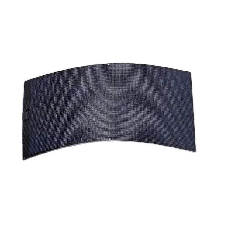 Customized All Black 100W 110W 150W 175W 180W Full Black Flexible Solar Panel 18V Mono Semi SunPower Solar Panel for Caravan