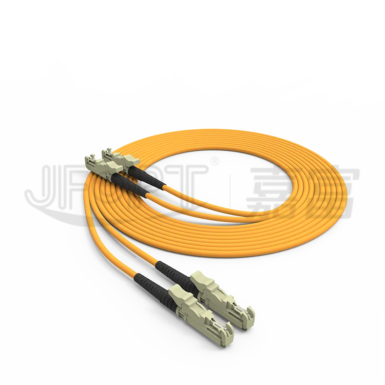 Optical patch cord Multimode 3.0mm OFNR Duplex Patch Cord OM3 Fiber Patch Cord E2000 connectors