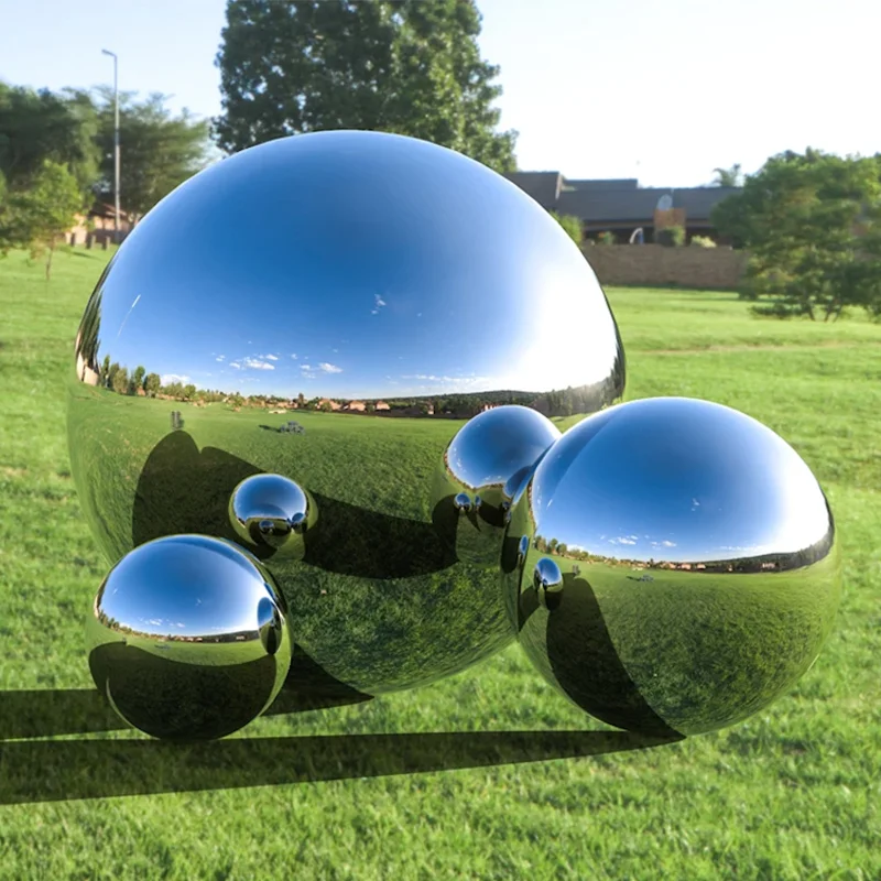 Globe Stainless Steel Large Hollow Railing Balls Decoration Metal Sphere