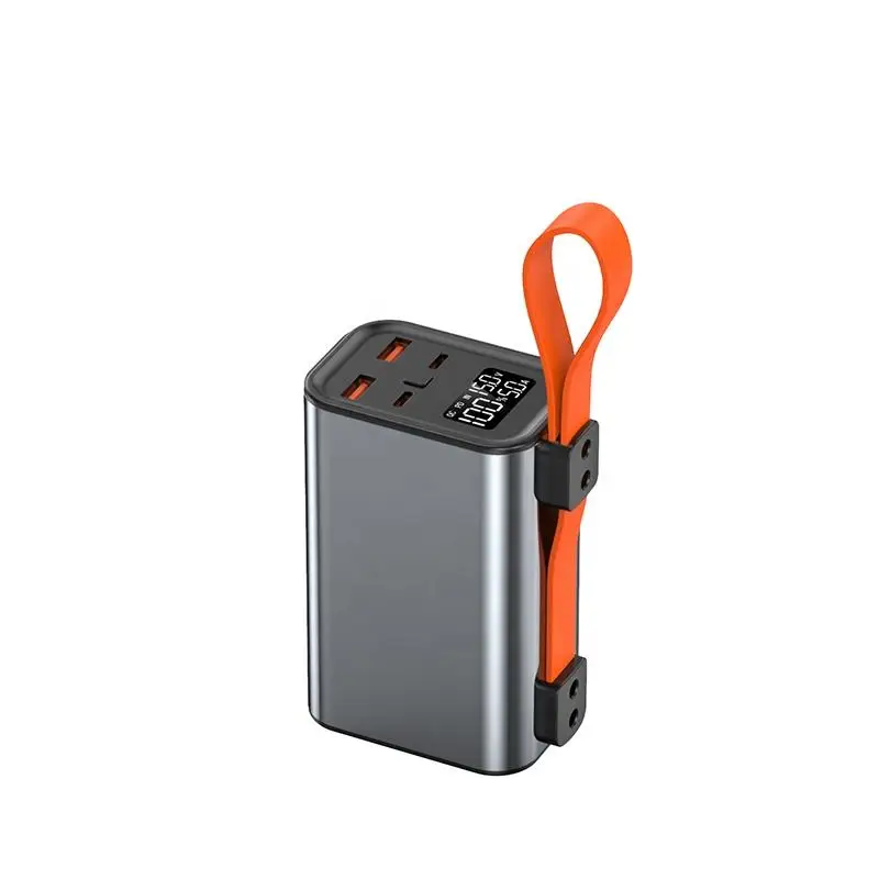 Супер Быстрая зарядка 30000 мАч портативный Power Bank со светодиодными огнями PD 100 Вт и беспроводной входной интерфейс