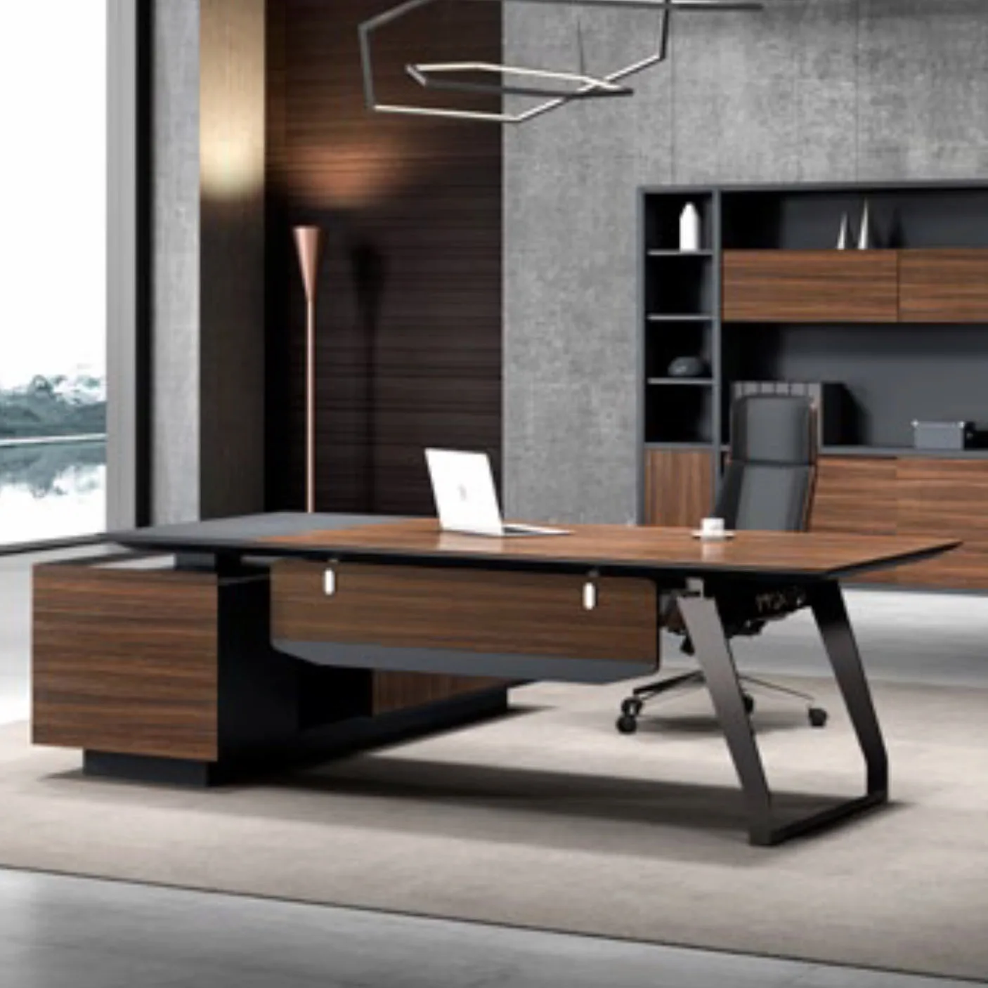 Small Single Office Desk Counter