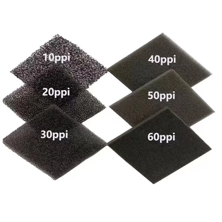Reticulated Polyurethane Open Cell Mesh 20 30 40 50 60 ppi Fish Tank Aquarium Filter Foam Sponge