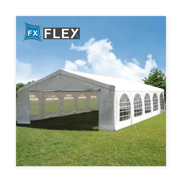 FX 750-850GSM Acrylic Surface Blackout Tarpaulin Marquee Tent Material High Anti Fire embossed pvc tarpaulin retailer
