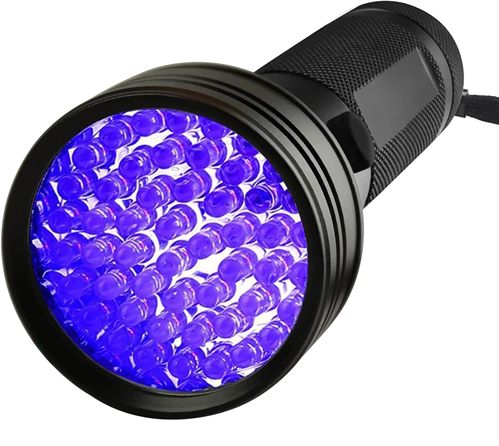 High Powered Handheld Multifunctional Outdoor UV Torch Black Light Long Range 51 Led UV Purple Flashlights Torches 395nm
