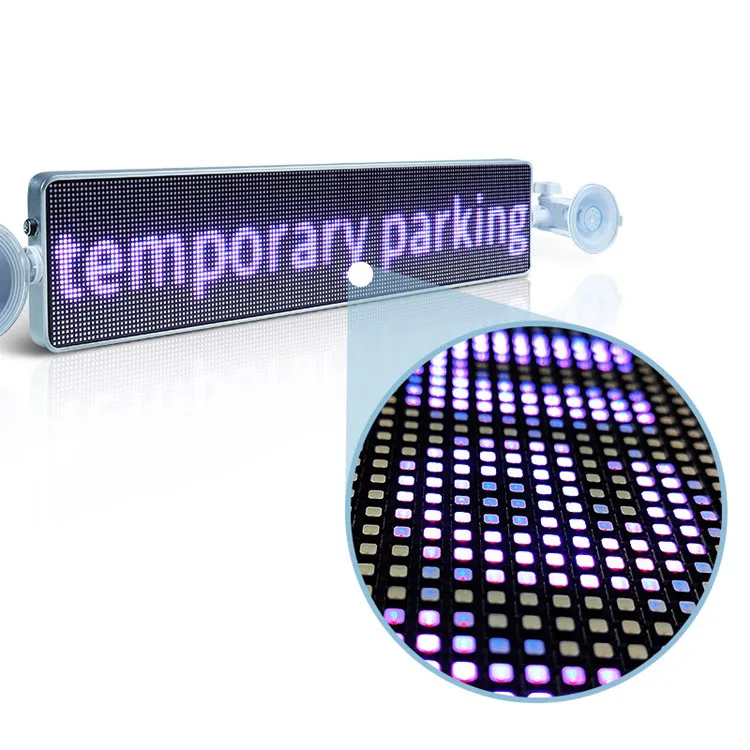 With voice function LED full-color sign WIFI programmable car display