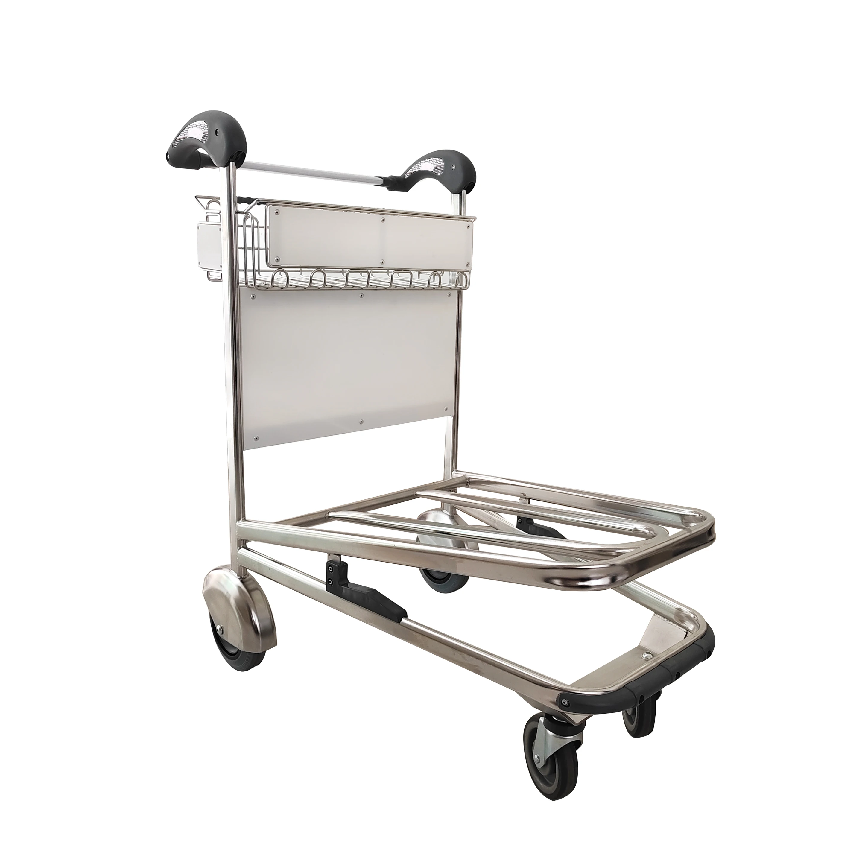 Aluminum alloy light weight airport shopping cart 200kgs250kgs trolley luggage trolly for airport passenger trolley