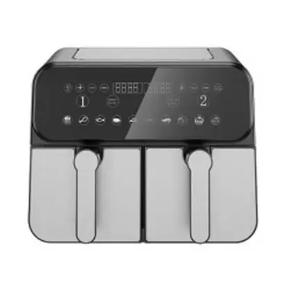 9L Big Capacity Hot Dual Air Fryer Double Pot Electric Air Fryer With Dual Basket
