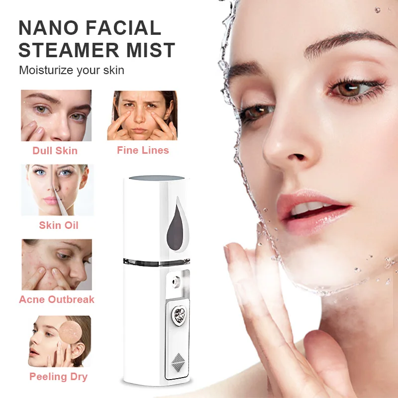 Home Personal Electric Mini Face Spray Device Usb Charging Portable Beauty Skin Care Mist Sprayer Bottle Facial Nano Mist Spray