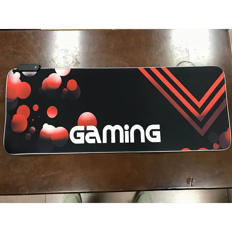  Мягкий игровой коврик для мыши RGB светодиодный с подсветкой 11
