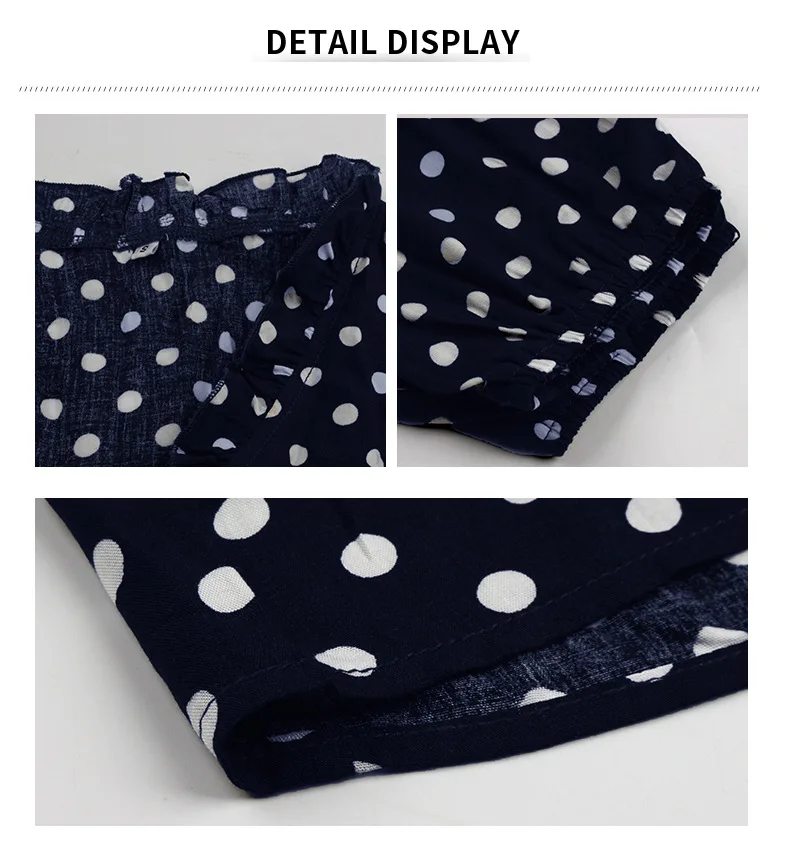 Chinese clothes supplier 100% polyester polka dots print ruffled v neck tiered gather big hem A line casual maxi dresses