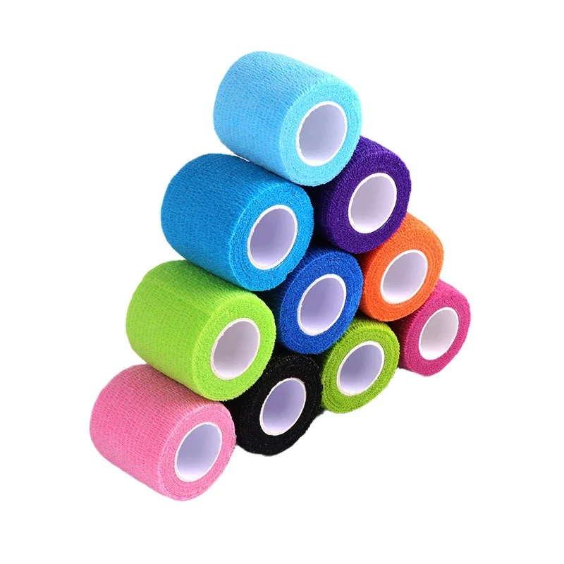 2024 Athmedic Sport Non-Wove Cohesive Tape Light Stretch Thumb Tape For Hook Grips Weightlifting Thumb Tape