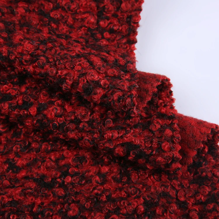 Make to order two-tone 100% polyester fleece teddy clothes fabric china