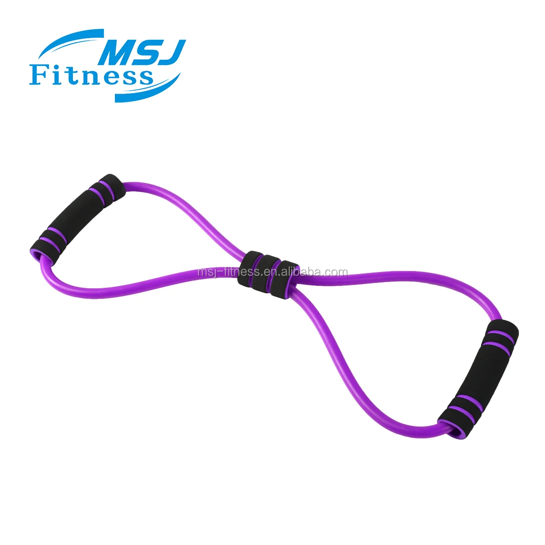 MSJ Fitness wholesale 8 shape latex exercise pull up resistance band set enhance strength
