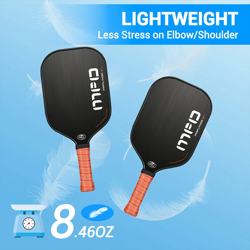 Carbon fiber pickleball paddle new design pickleball racket fabric carbon fiber pickleball paddle