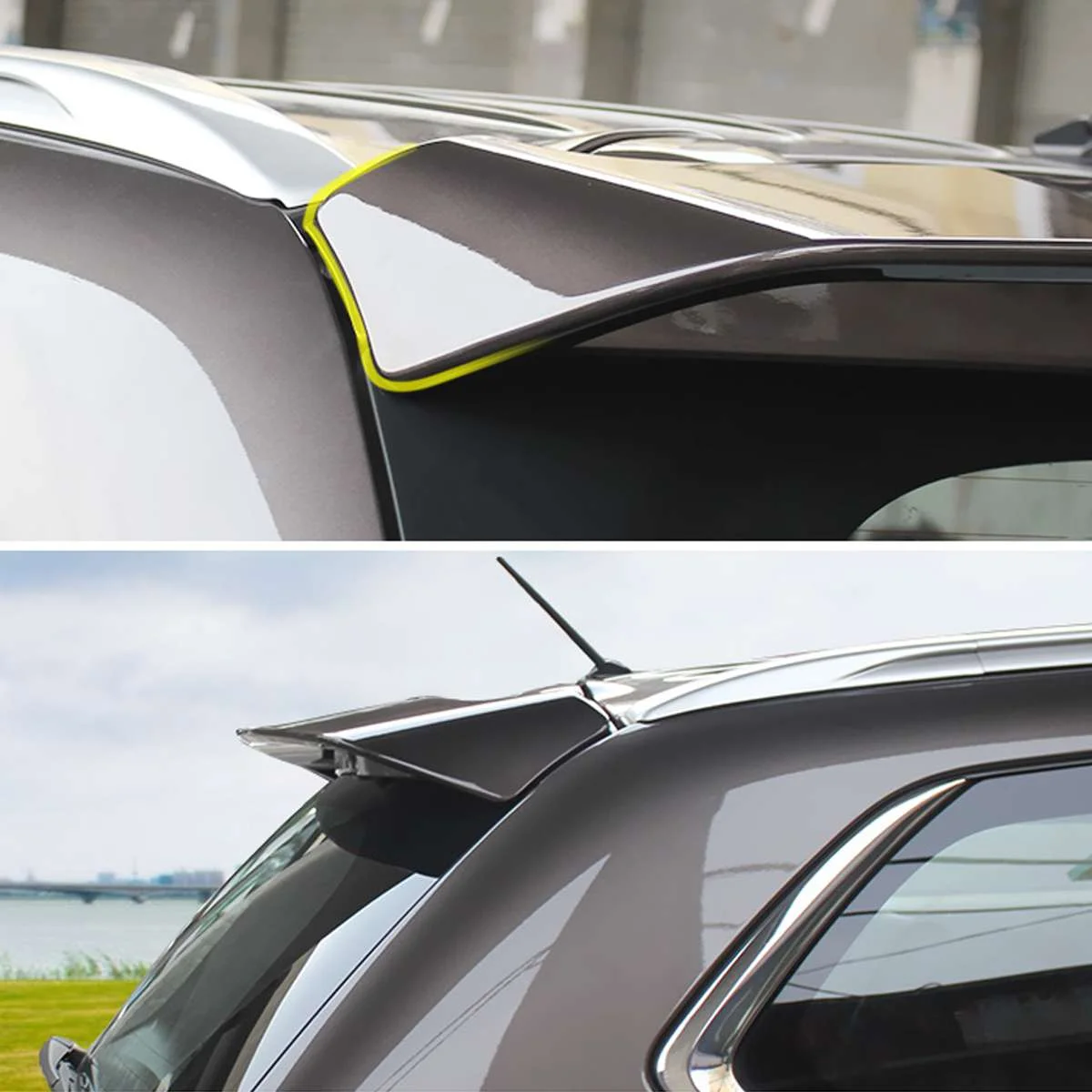 Auto Accessories Japanese Car Rear Spoiler  ABS Material Rear Wing Spoilers For MITSUBISHI Outlander accessories2013-2018