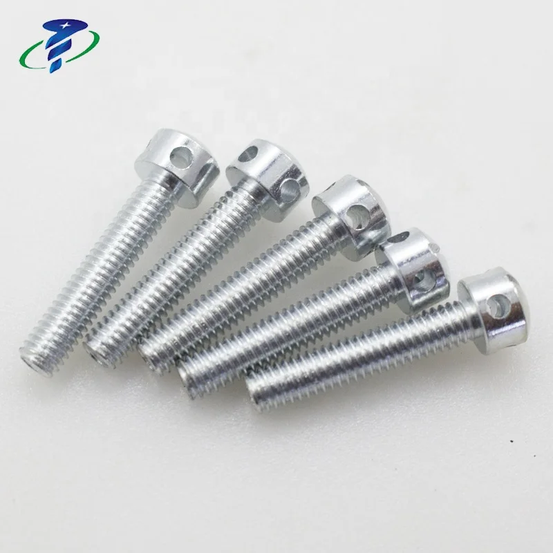 DIN 404 Slotted Capstan Sealing Screws M4x20, Zinc Plated in Stock