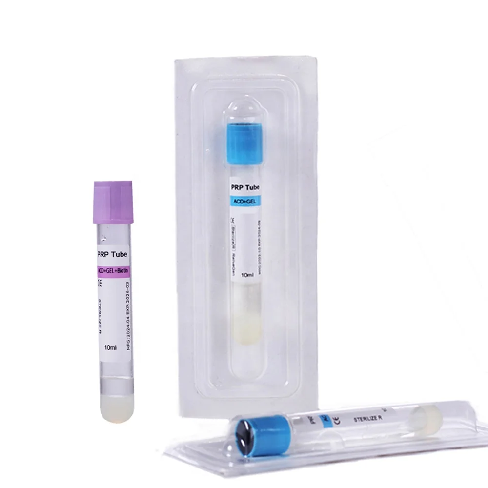 Beauty salons use Disposable Sterile prp tube 15ml biotin acd gel prp tube for prp centrifuge machine