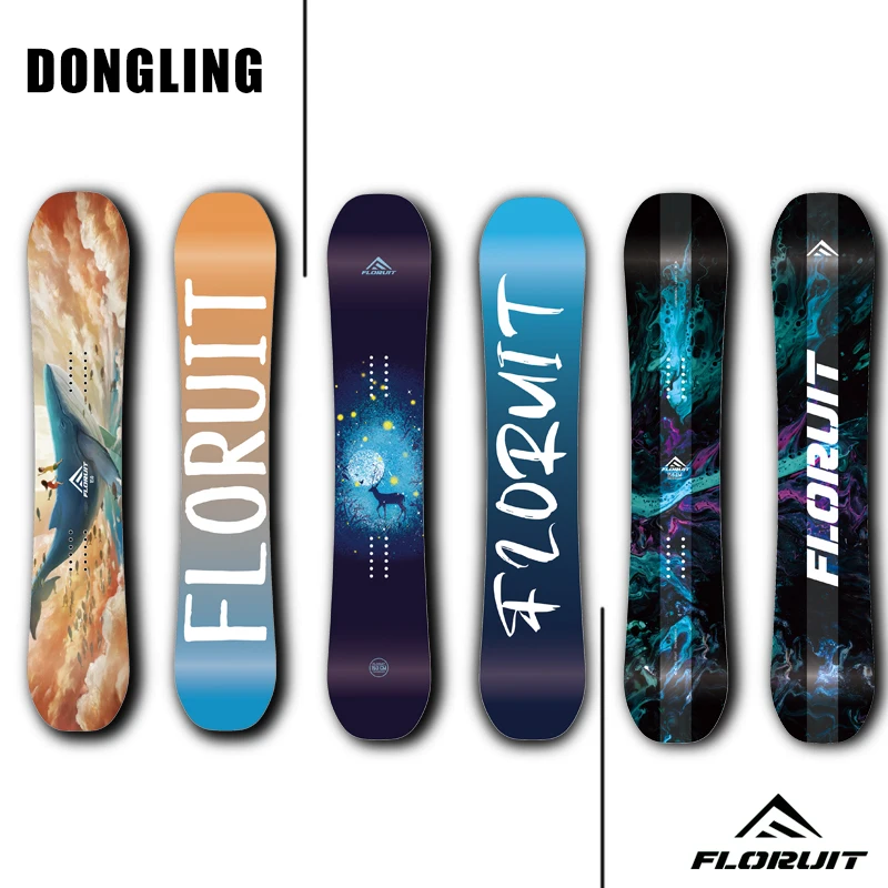 FLORUIT Custom Freestyle Skis Carbon Fiber Sandwich Construction Skis Poplar Wood Core Skis