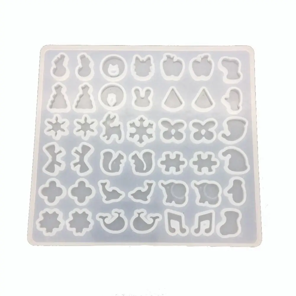 Diy crystal drop gel earrings mold silica gel handmade mirror earrings pendant jewelry mold