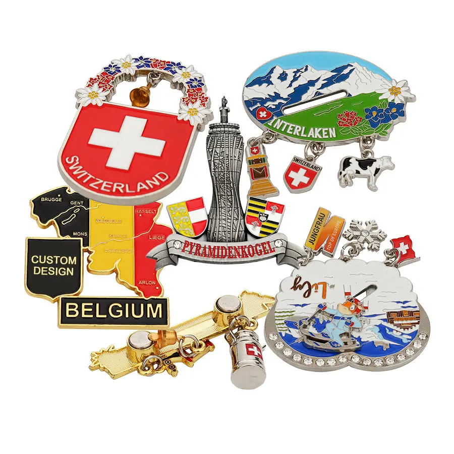 Custom Promotional 3D 2D Polyresin Country City Resin Refrigerator Magnet Tourist Souvenir Mexico Fridge Magnet