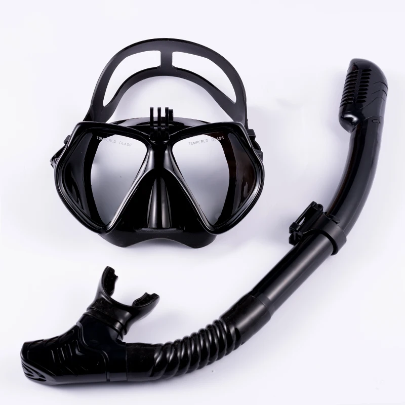 Anti Fog Underwater Adult Diving Masks Adjustable Headband Scuba Dive Masks with Camera Bracket