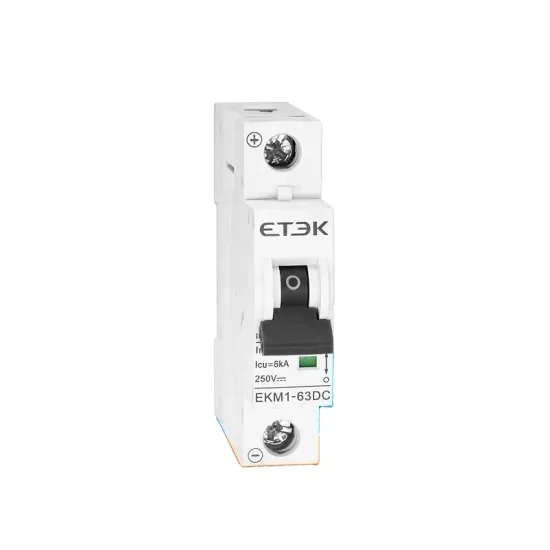 ETEK EKM1-63DC 6KA 1P 250VDC 6A MCB миниатюрный автоматический выключатель IEC60947-2