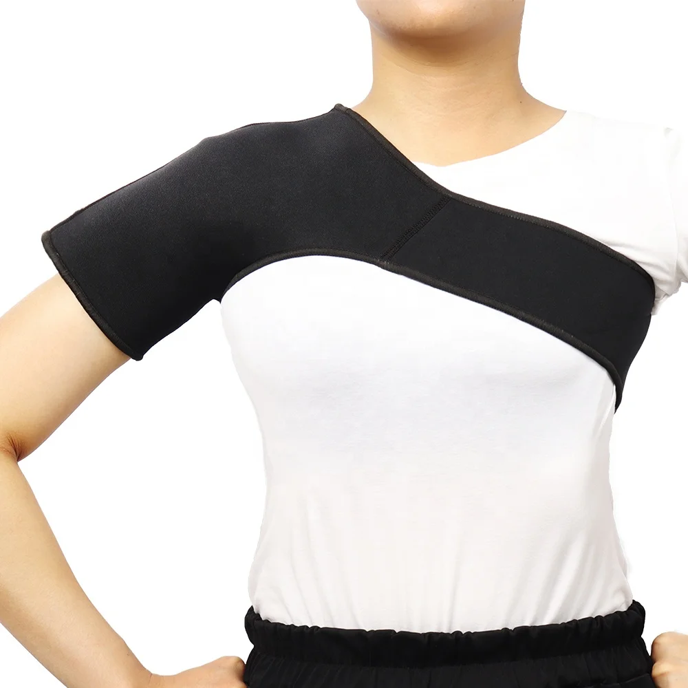 Amazon hot sale compression breathable shoulder posture support single shoulder sleeve guard neoprene back braces