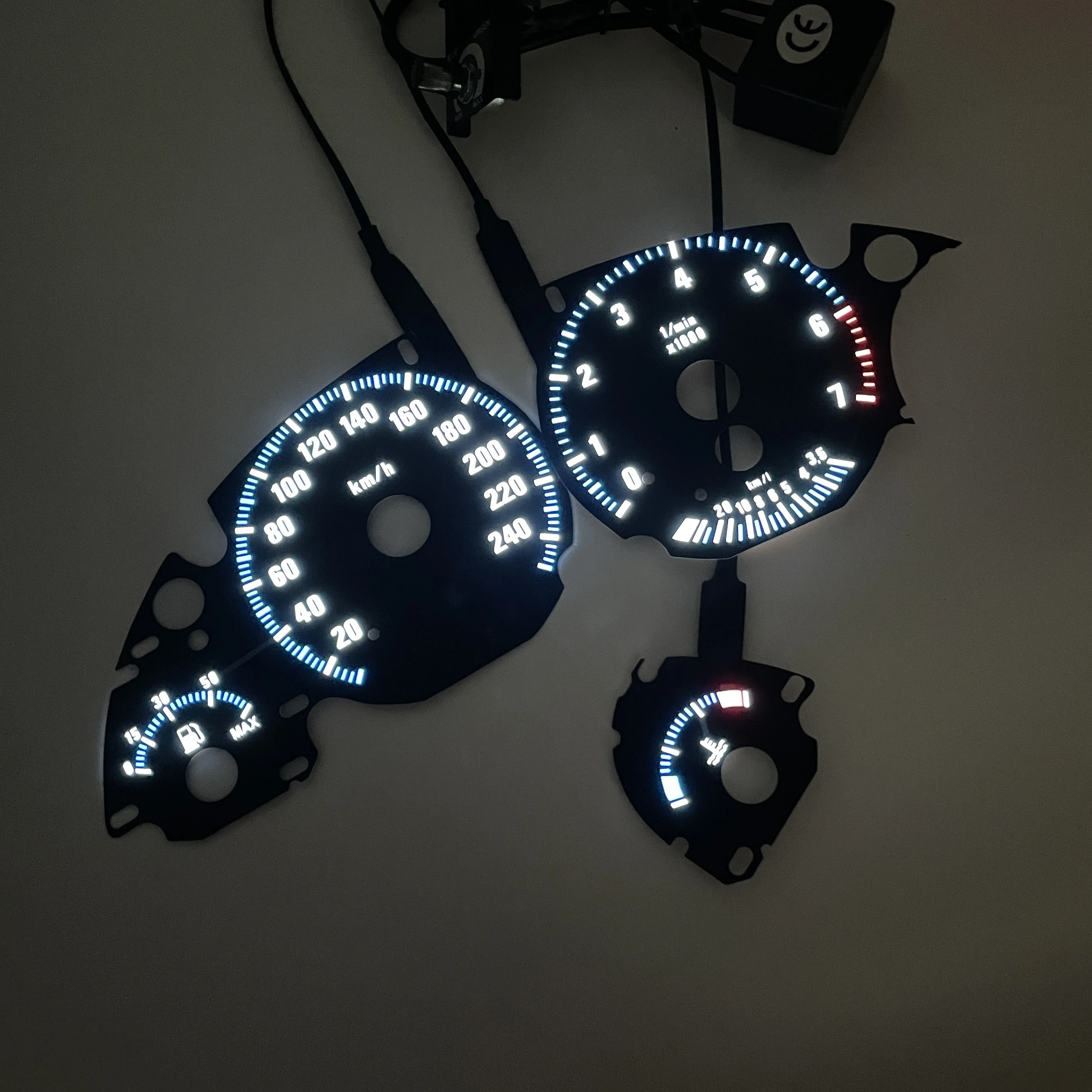 Customize EL glowing Gauge meter for BMW E39 E38 E53