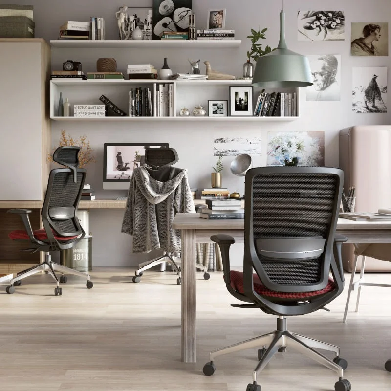 Mid Back Black Chair Office Mesh Executive Swivel Ergonomic Office Chair Luxury  Meeting Room Mesh Computer Chair