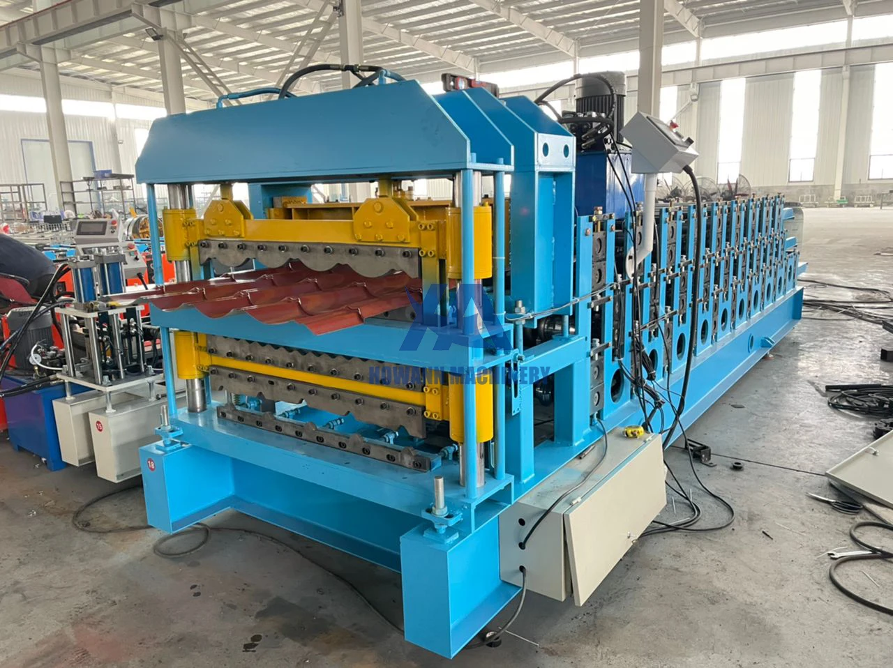 Hot Selling IBR Trapezoidal Roof Sheet Making Machine Three layer roll forming machine