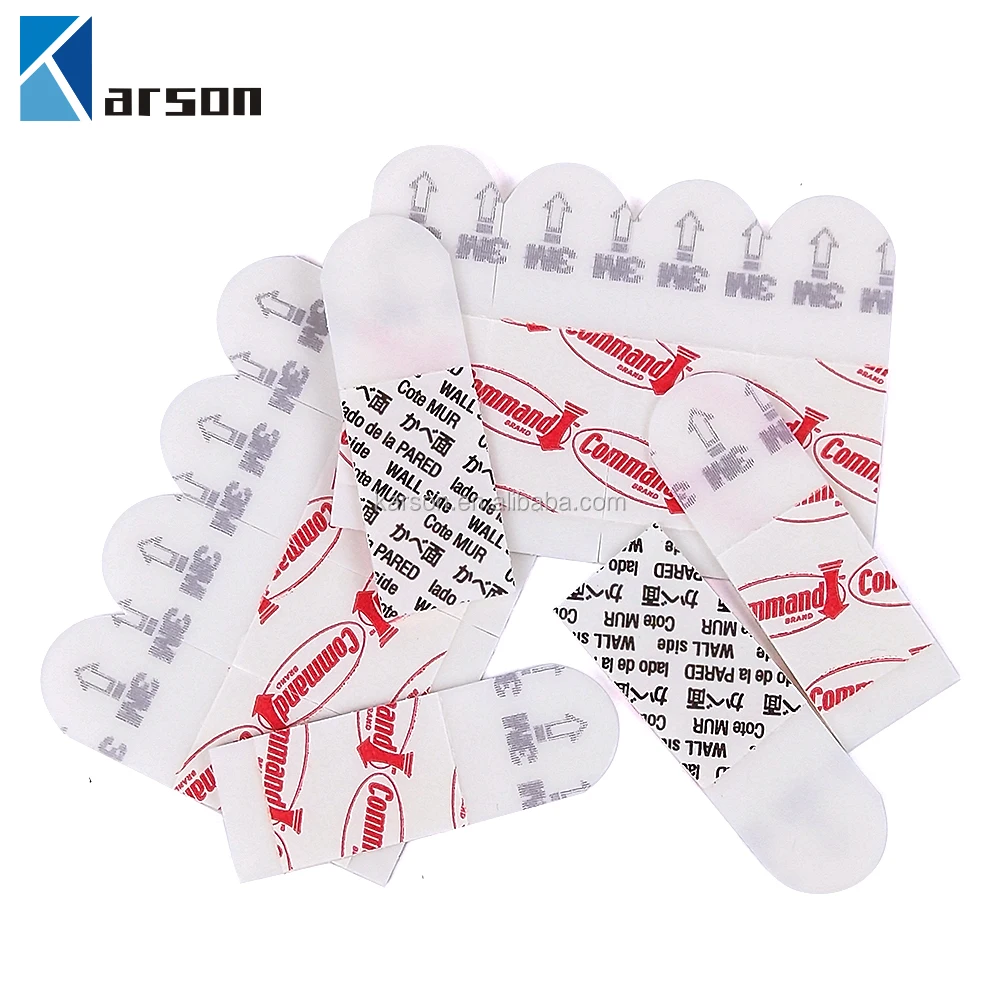 3M Comm and Strips Refill Strips Comm and Adhesive Tape 1.5CM*4.6CM White Easy To Move And Rehang