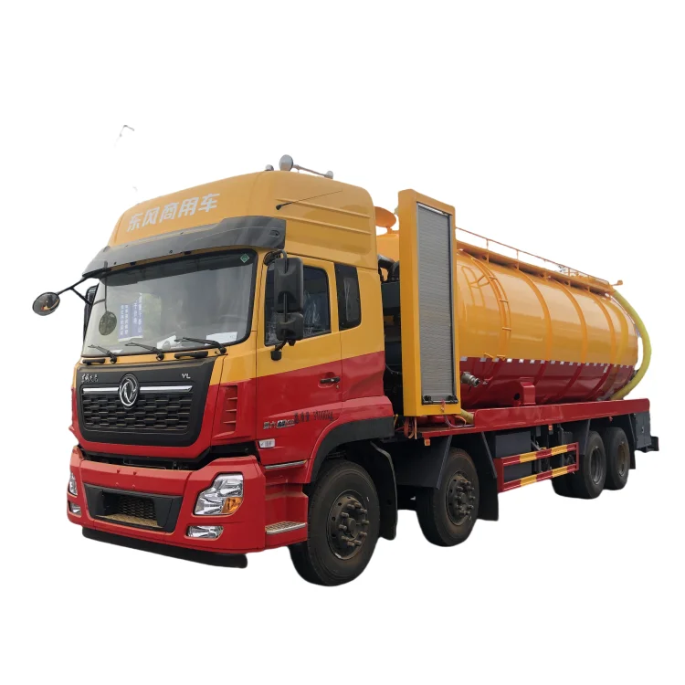 DONGFENG 8*4 ldh 8000 gallons sewer vaccum septic tank truck 30 cubic meter septic tank cleaning truck for sale