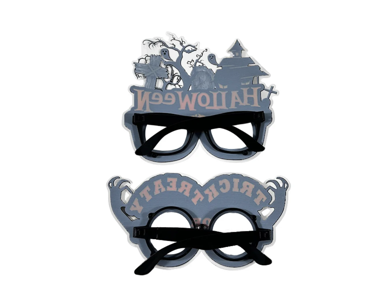 Halloween Eyeglasses Bulk Glitter Party Glasses Props for Cosplay Halloween Decorations for Both Kids and Adults