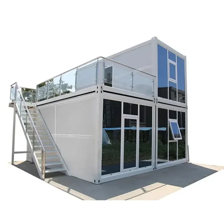 Office Folding Container House Low Cost Modular Prefabricated Portable Foldable Homes Customized 20ft Small Container Mall