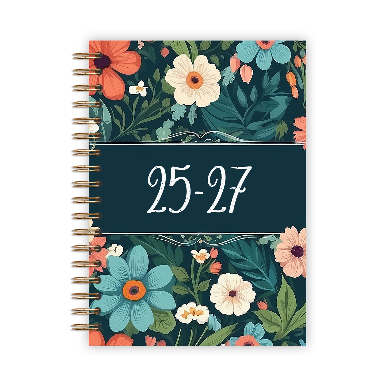 2025 2027 Custom Printing Goals Daily Planner Weekly Journal Agenda Student Business Teacher Spiral Diary Notebook Workbook