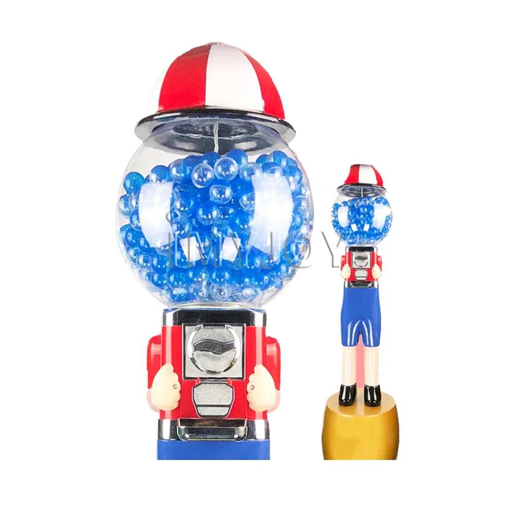 Hot selling custom small coin operated ball toy doll surprise egg twisting capsule vending game transparent gashapon machine