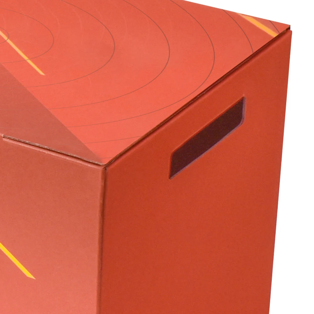 Custom Big Gift Box Packaging for Motorcycle Helmet Motorcycle Accessories and Bright Color Corrugated Shipping Box