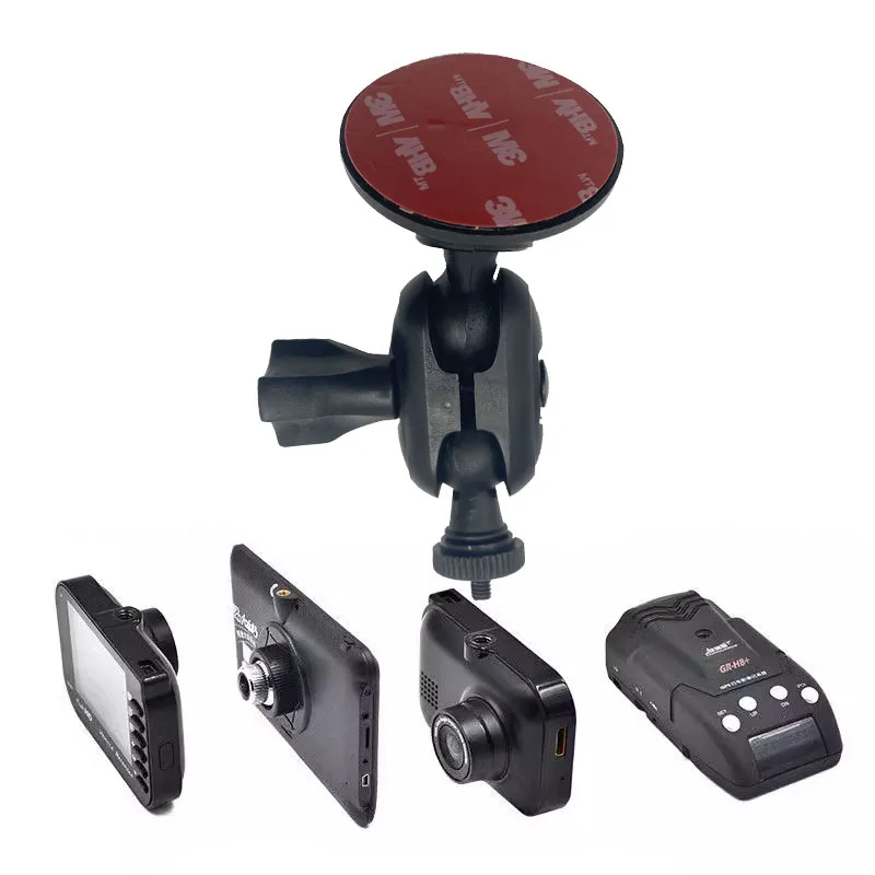 Taiwan Quality Strong Adhesive Free Rotation 4mm M4 Thread Sticky Mount for Car Dash Camera