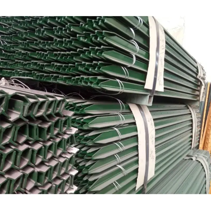 Wholesale Factory Price Galvanization PVC Coated Y Post with Teeth Grip Wire Mesh Fences Firmly For Sale