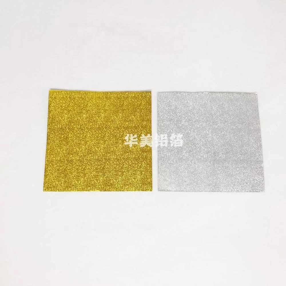 Square Golden Aluminum Foil Candy Wrappers Sugar Wraps Paper for DIY Candies and Chocolate Packaging by Party/Wedding/Birthday